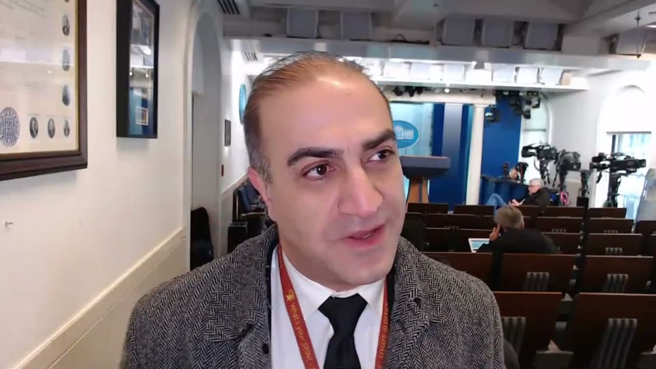 لایو با آرش از سالن کنفرانس خبری کاخ سفید